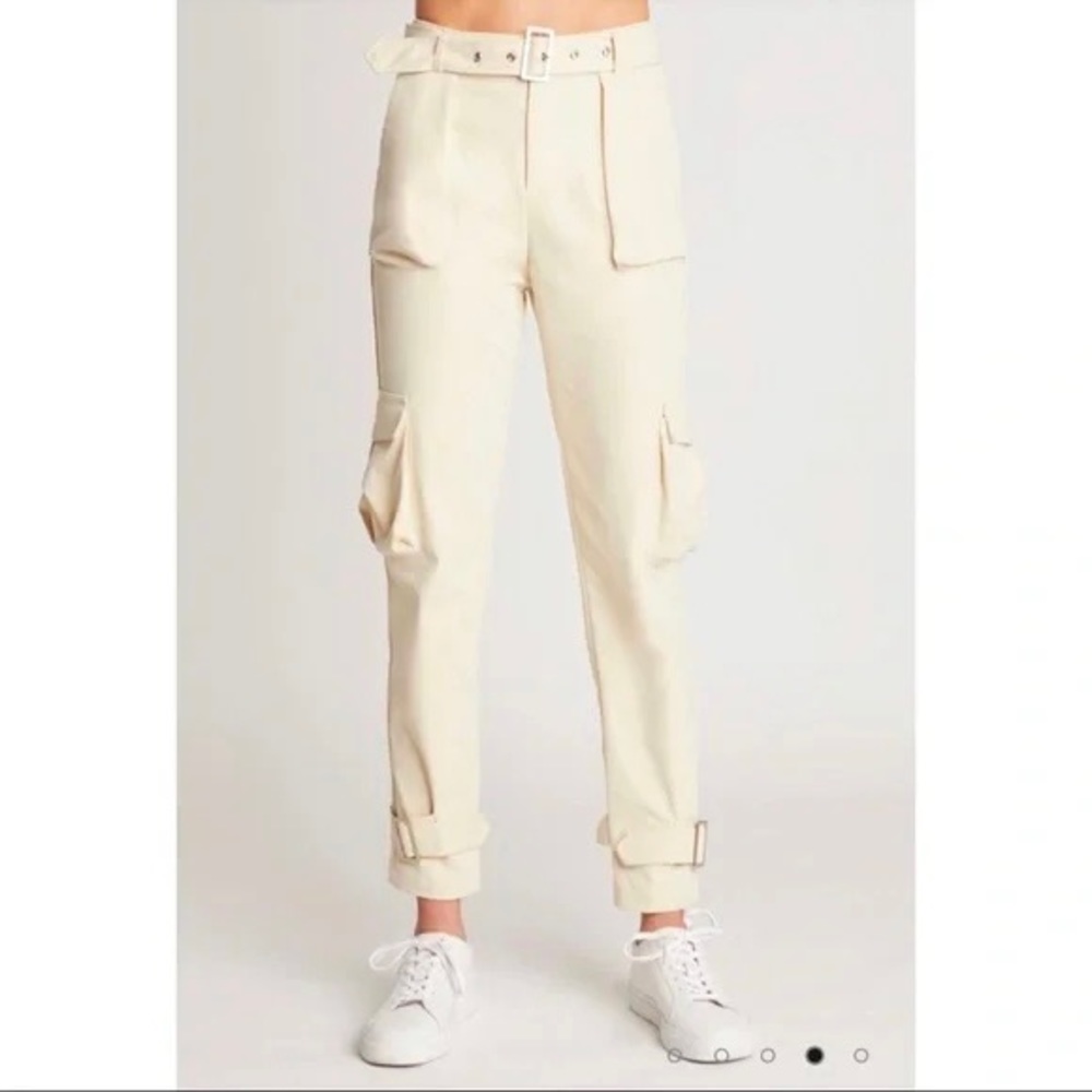 Choosy Off White Cargo Pant